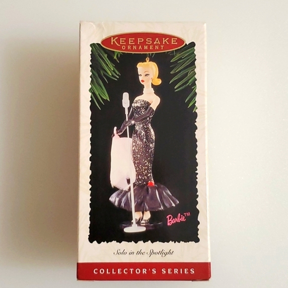 Hallmark Mattel Barbie 'Solo in the Spotlight' 1995 NIB Keepsake Collectors Set - Picture 2 of 10